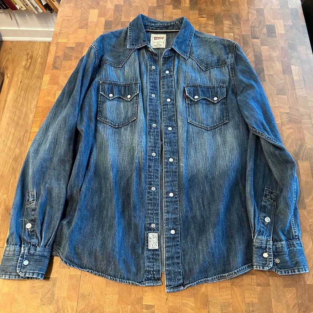 Levis Denim Button-Up Shirt
